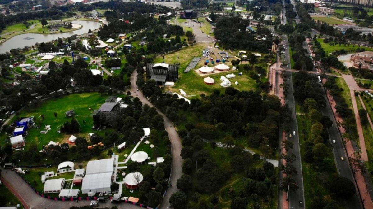Vista panorámica del Parque Simón Bolívar