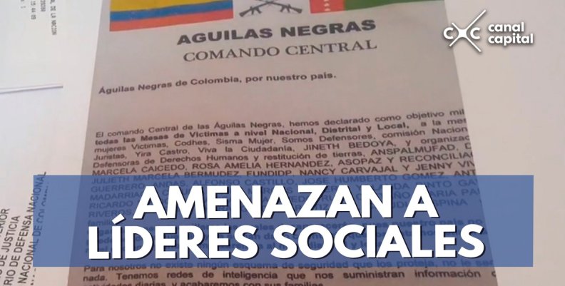 AMENAZAN-A-LÍDERES-SOCIALES AMENAZAN-A-LÍDERES-SOCIALES