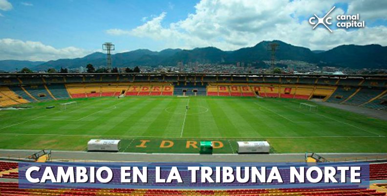 Tribuna norte del Campín será familiar Tribuna norte del Campín será familiar