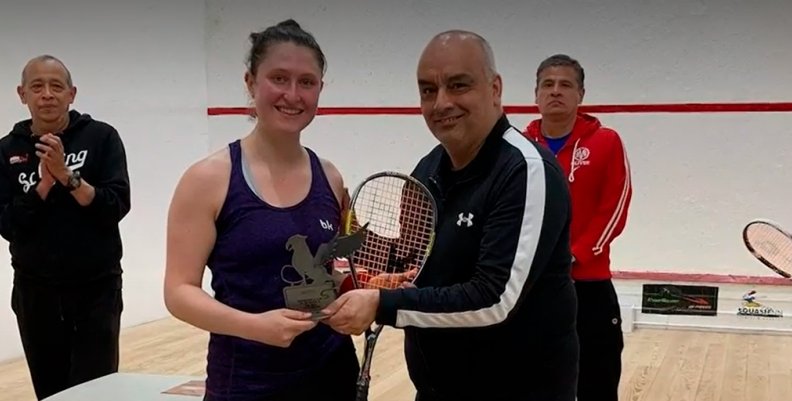 Laura Tovar campeoma en squash Laura Tovar campeoma en squash