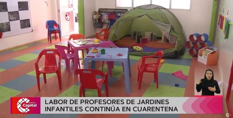 Profesores de jardines infantiles continúan enseñando en cuarentena Profesores de jardines infantiles continúan enseñando en cuarentena