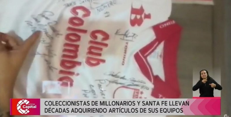 Coleccionistas de Millonarios y Santa Fe llevan años adquiriendo artículos de sus equipos Coleccionistas de Millonarios y Santa Fe llevan años adquiriendo artículos de sus equipos