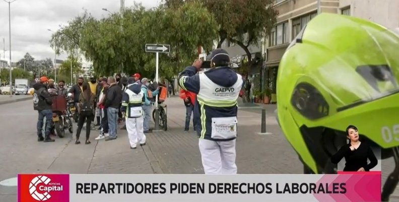Repartidores piden derechos laborales Repartidores piden derechos laborales