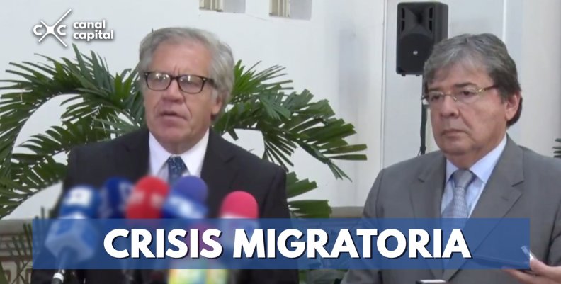 Luis Almagro llega a Colombia para abordar éxodo venezolano Luis Almagro llega a Colombia para abordar éxodo venezolano