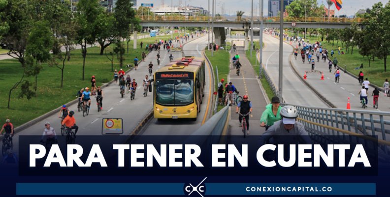 ¡Pilas! Este Viernes Santo no habrá ciclovía en Bogotá ¡Pilas! Este Viernes Santo no habrá ciclovía en Bogotá