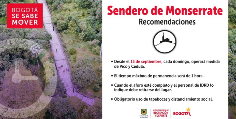 Sendero a Monserrate Sendero a Monserrate