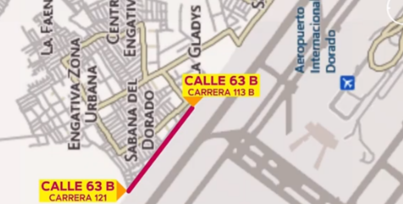 Obras viales en Engativá. Obras viales en Engativá.