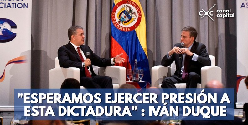 'ESPERAMOS-EJERCER-PRESIÓN-A-ESTA-DICTADURA'---IVÁN-DUQUE 'ESPERAMOS-EJERCER-PRESIÓN-A-ESTA-DICTADURA'---IVÁN-DUQUE