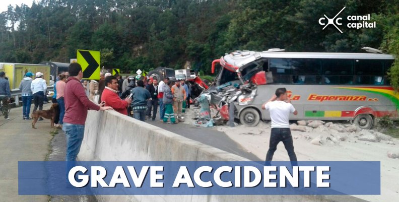 Se registró fuerte accidente en la vía Bogotá-Villeta Se registró fuerte accidente en la vía Bogotá-Villeta