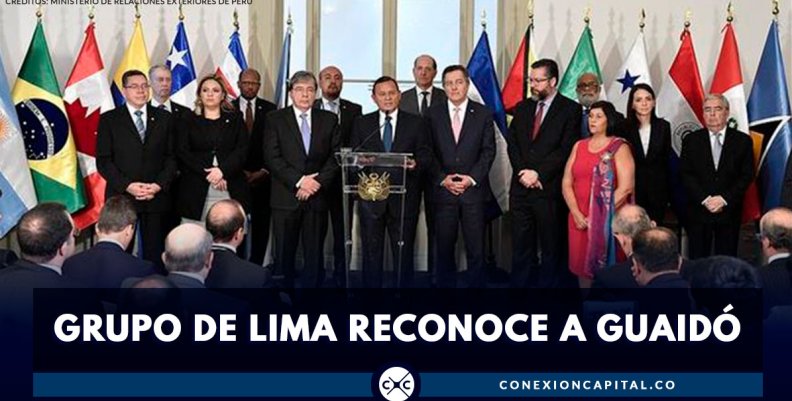Grupo de Lima reconoce a Juan Guaidó como presidente interino de Venezuela Grupo de Lima reconoce a Juan Guaidó como presidente interino de Venezuela