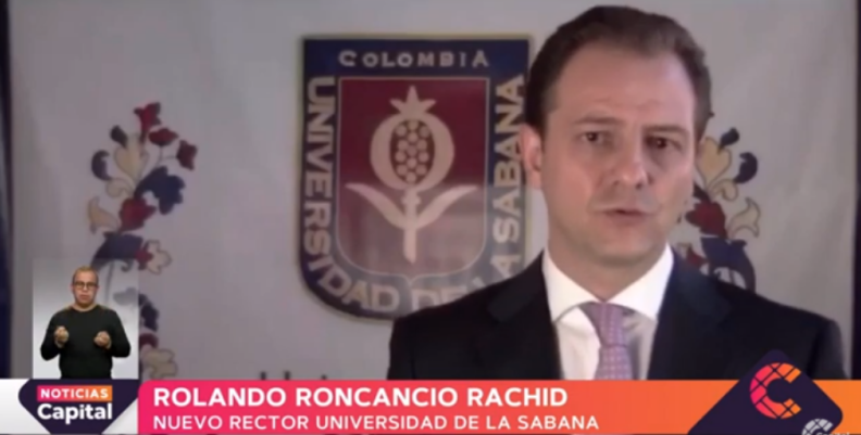 Rolando Roncancio. rector Sabana. Rolando Roncancio. rector Sabana.