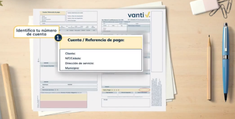 Factura Vanti. Factura Vanti.
