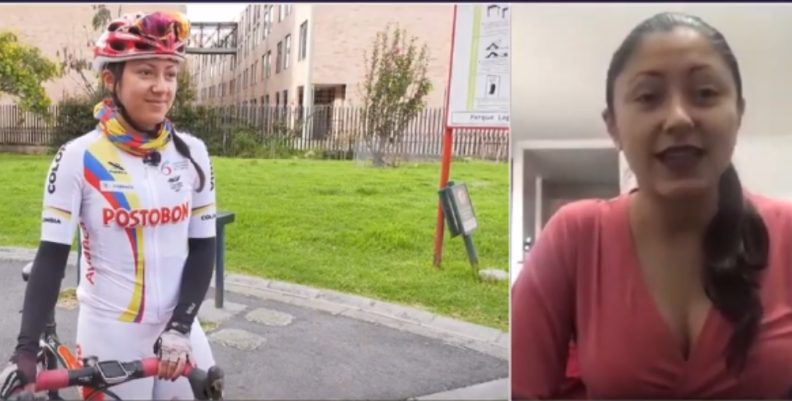 Paula Ossa, deportista. Paula Ossa, deportista.