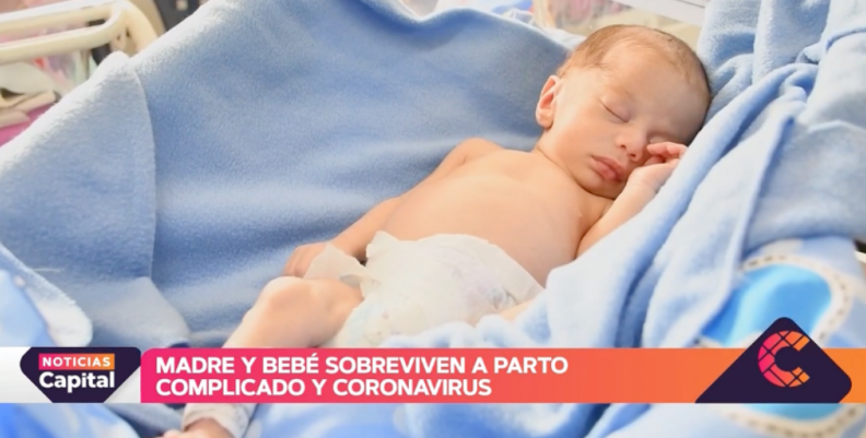 Bebé se salvó de COVID-19 Bebé se salvó de COVID-19