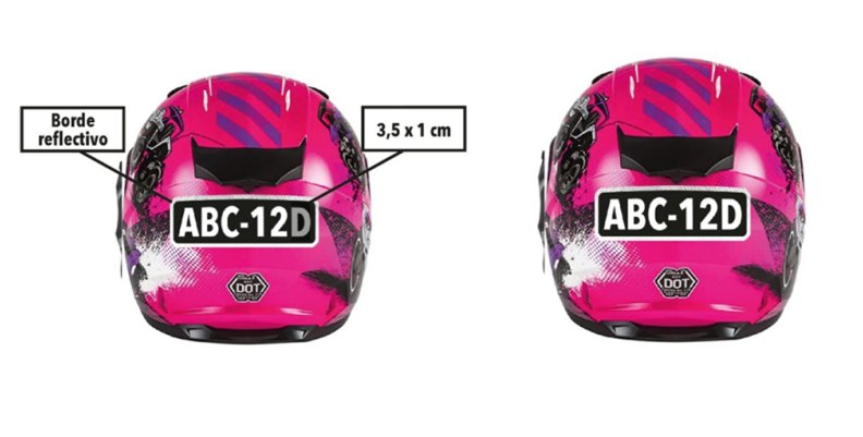 medidas placa casco motociclista anexo Decreto 119 del 7 de abril de 2022 medidas placa casco motociclista anexo Decreto 119 del 7 de abril de 2022