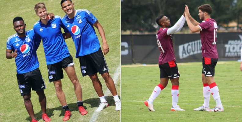 Millonarios y Santa Fe en pretemporada Millonarios y Santa Fe en pretemporada
