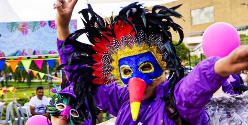 Imagen del Carnaval de la Alegría en Bogotá