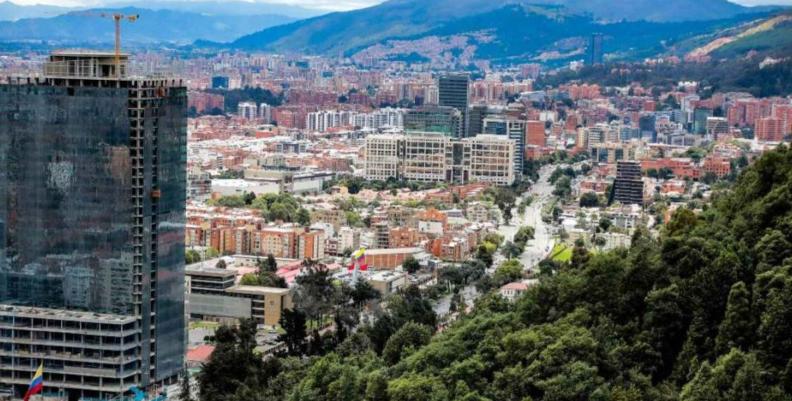 Vista panorámica de Bogotá desde los cerros