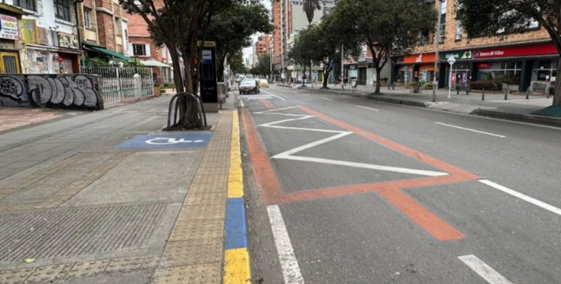 Carril preferencial de la carrera 13 Carril preferencial de la carrera 13