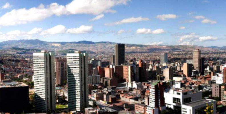 Vista panorámica de Bogotá desde los cerros