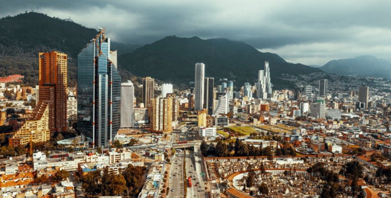 Seguridad Vista panorámica de Bogotá desde los cerros