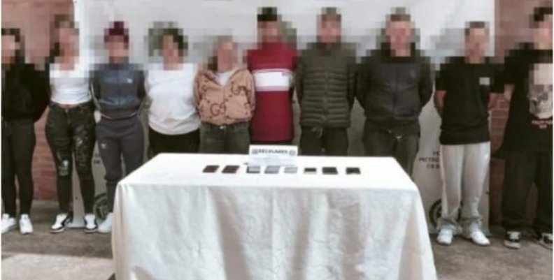 'Las sombras' Captura de ocho integrantes de la banda 'Las sombras'