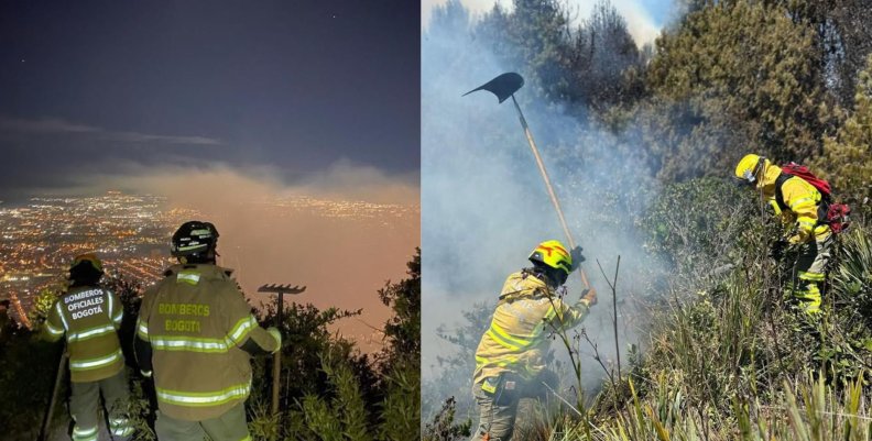 Incendio en los Cerros Orientales Incendio en los Cerros Orientales de Bogotá el 22 y el 23 de enero