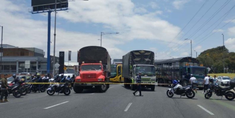 Paro camionero Paro camionero en Bogotá