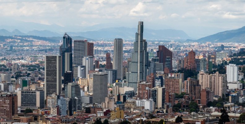 Panorámica ciudad de Bogotá Panorámica del centro de la ciudad de Bogotá