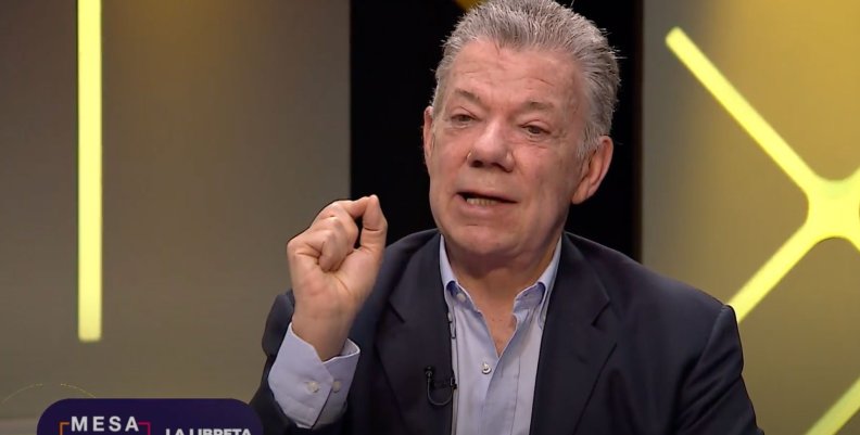 Juan Manuel Santos Juan Manuel Santos en la última emisión de la quinta temporada de La Libreta, de Mesa Capital