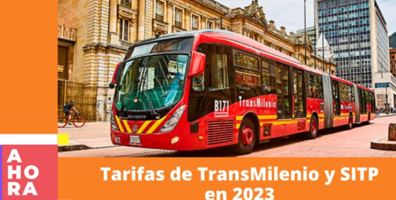 Nuevos precios de pasaje de TransMilenio y SITP Bus de TransMilenio pasando por la calle 13