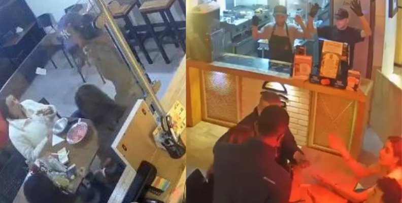 Robos en restaurantes de Bogotá Imágenes captadas por cámaras de seguridad a robos en restaurantes de Bogotá
