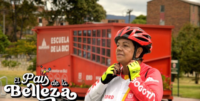 Sara Mejía, ciclista de Bogotá