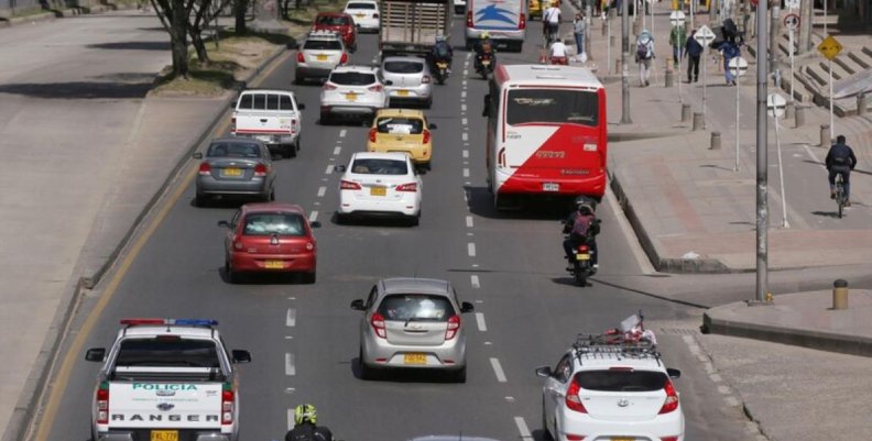 Soacha Vía congestionada de Soacha