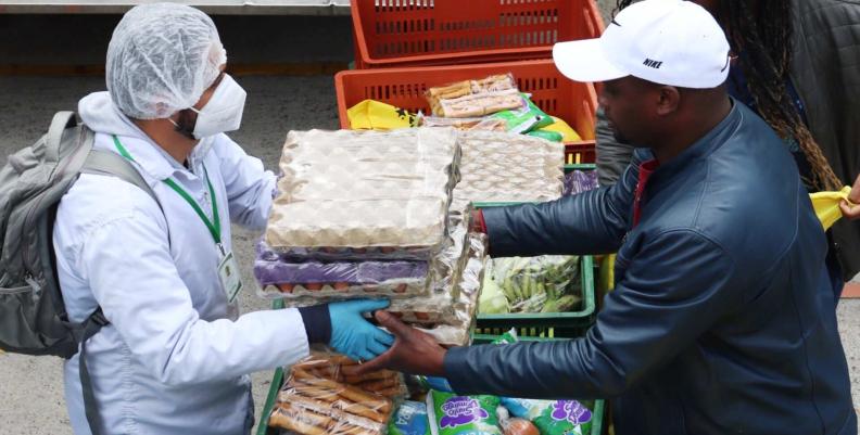 Imagen: Secretaría de Integración Social Entregas de canastas alimentarias