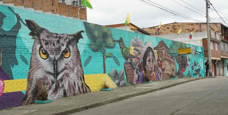 Imagen: Secretaría del Hábitat Mural sector Altamira localidad San Cristóbal.