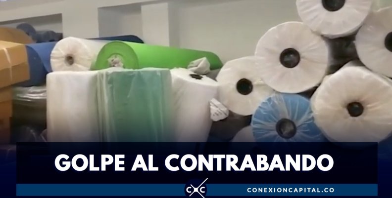 Autoridades decomisaron textiles de contrabando en el sur de Bogotá Autoridades decomisaron textiles de contrabando en el sur de Bogotá