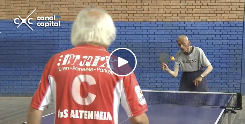 Rafael González, un veterano de 91 años que aún sigue jugando tenis de mesa Rafael González, un veterano de 91 años que aún sigue jugando tenis de mesa