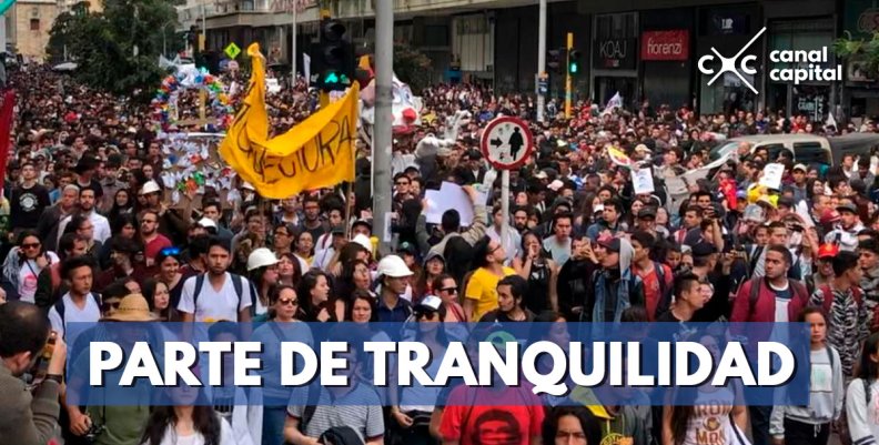 Autoridades dan un balance positivo de marchas estudiantiles en Bogotá Autoridades dan un balance positivo de marchas estudiantiles en Bogotá