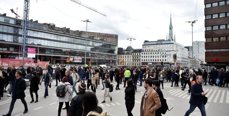 People were killed when a truck crashed into department store Ahlens on Drottninggatan, in central Stockholm People were killed when a truck crashed into department store Ahlens on Drottninggatan, in central Stockholm