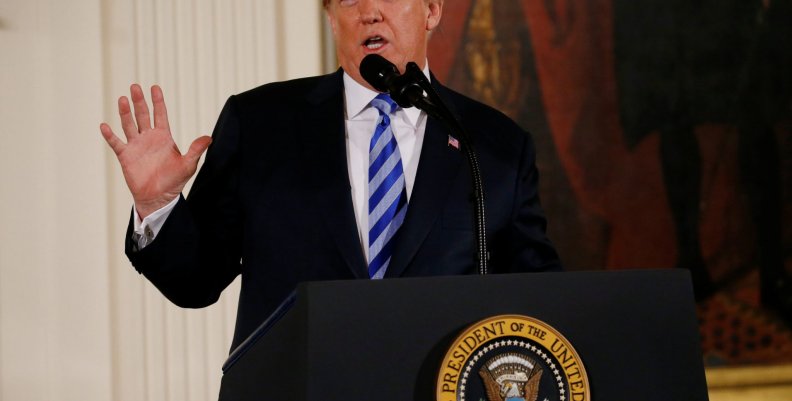Trump holds Public Safety Medal of Valor Awards Ceremony at the White House in Washington Trump holds Public Safety Medal of Valor Awards Ceremony at the White House in Washington