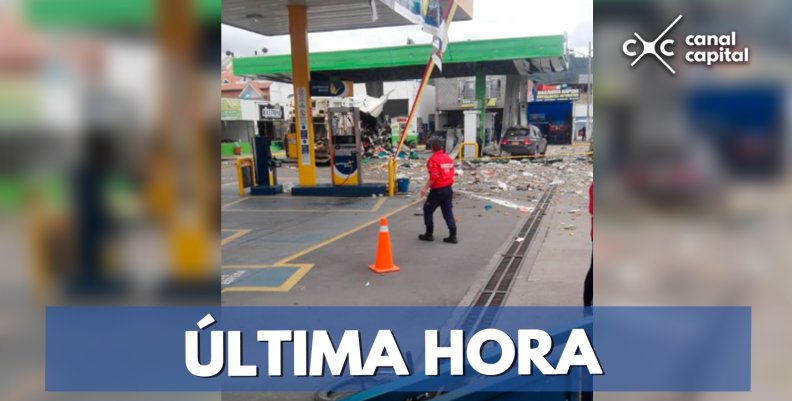 Explosión en estación de gasolina de Chía Explosión en estación de gasolina de Chía