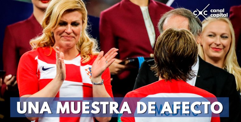 La presidenta Croata se robó el espectáculo La presidenta Croata se robó el espectáculo