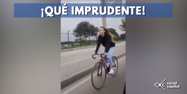Imprudencia en bicicleta Imprudencia en bicicleta