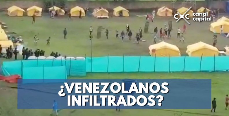 Autoridades investigan posibles infiltrados en campamento venezolano Autoridades investigan posibles infiltrados en campamento venezolano