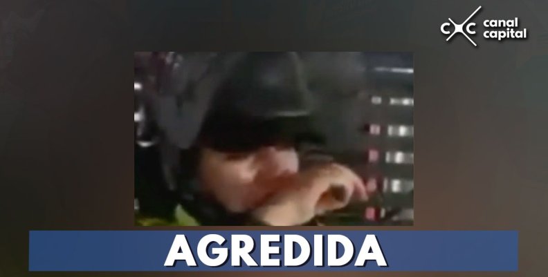 Policía agredida Policía agredida