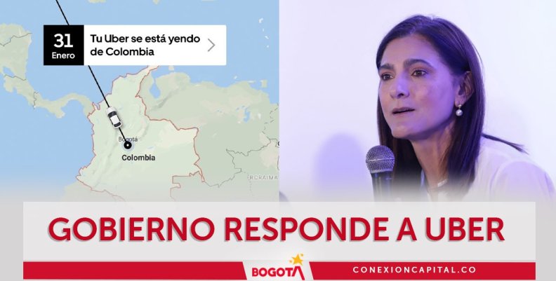 Mintransporte se pronuncia sobre la salida de Uber Mintransporte se pronuncia sobre la salida de Uber