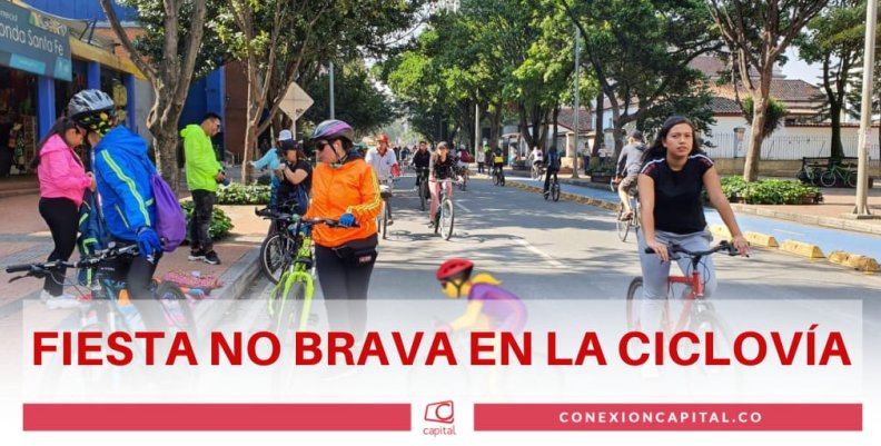 Fiesta No Brava en la ciclovía Fiesta No Brava en la ciclovía