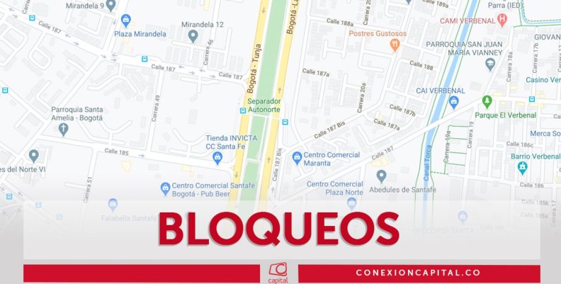 Bloqueos autopista norte Bloqueos autopista norte