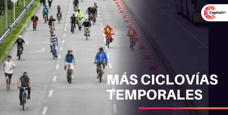 Ciclovías durante alerta amarillas en Bogotá Ciclovías durante alerta amarillas en Bogotá